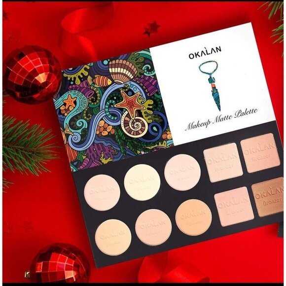 Okalan Makeup Matte Palette With 10 Colors Shades - Picture 1 of 7